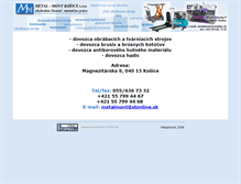 Tablet Screenshot of metalmont.sk